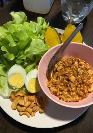 รูปของ ลาบอกไก่ไม่ใส่ผักชี