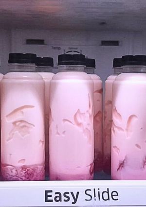 Foto resep Es jelly susu merah putih