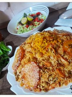 عکسی از دستور لوبیا پلو با مرغ