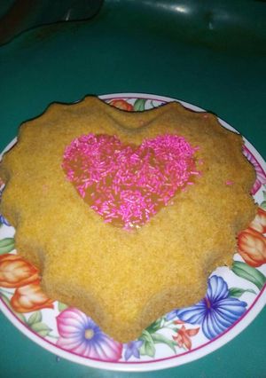 Una foto de Torta corazonada de vainilla