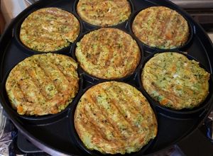 Una foto de Tortilla de brócoli rellenas con ricotta