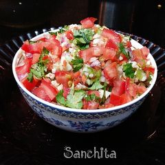 A picture of Pico de Gallo salsa.