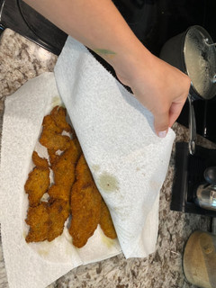 A picture of Chicken Milanesas.