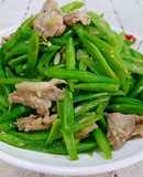 Đậu cô ve xào thịt heo