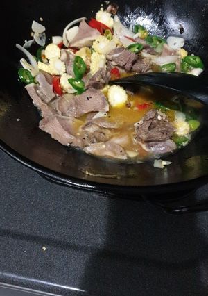 Foto resep Lidah lada hitam cabe hijau