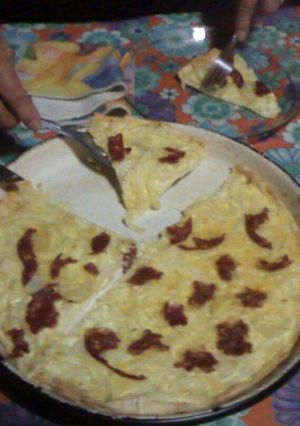 Una foto de Tarta de cebolla con cantinpalo