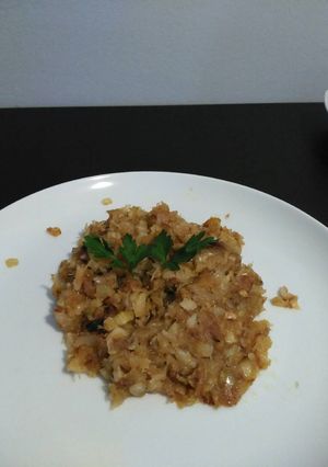 A picture of Cod fish with fries (portuguese Bacalhau à brás).