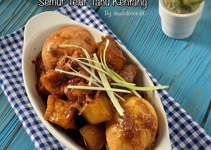 Semur Telur Tahu dan kentang