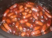 A picture of cocktail sausages