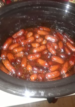 A picture of New Year's classic Lit'l Smokies Cocktail Sausages.