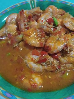Foto resep Udang saos tiram pedas