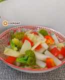 Brokoli dan Lobak Putih sayur Rebus