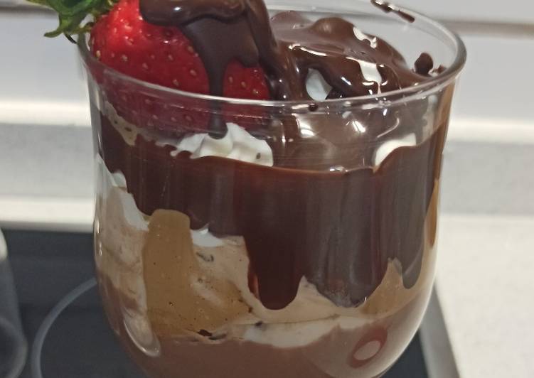 Café latechoco y nata