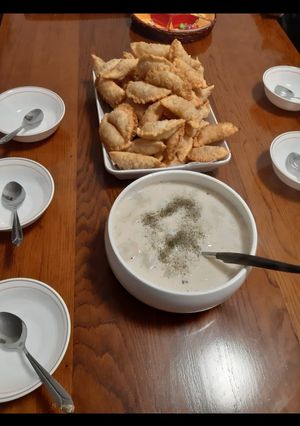صورة لوصفة سمبوسك وشيش برك 😍🍞