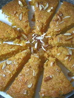 A picture of Carrot and Almonds cake.
