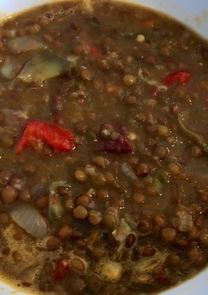 Foto principal de Lentejas con verduras y jamón