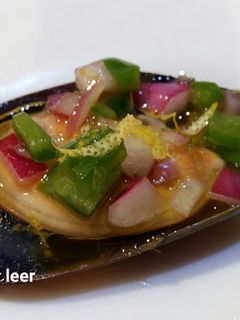 Una foto de Mejillones a la vinagreta