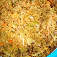 A picture of Dafadukan couscous da kayan lambu da hanta so yummy.