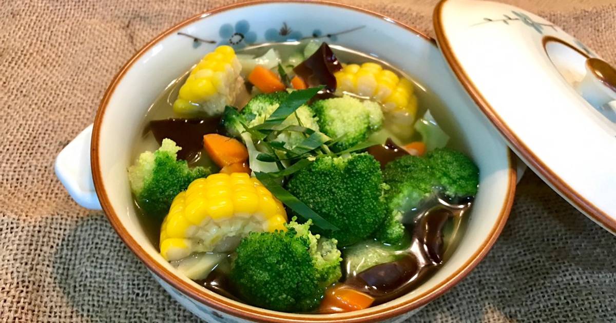 Cách Làm Món Canh bông cải xanh nấu bắp của Bảo Bình - Cookpad