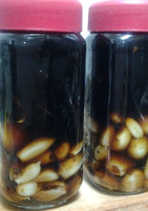 Una foto de Ajo en aceto balsamico