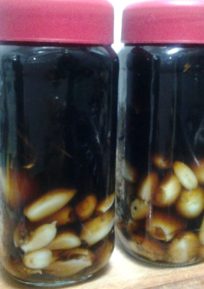 Una foto de Ajo en aceto balsamico