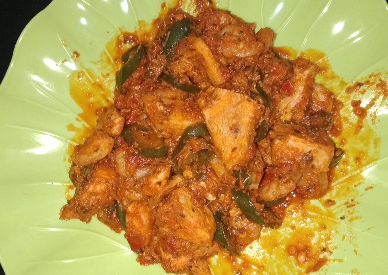 Ayam udang balado cabe ijo