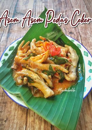 Foto resep Asem Asem Pedas Ceker Kemangi Khas Nganjuk