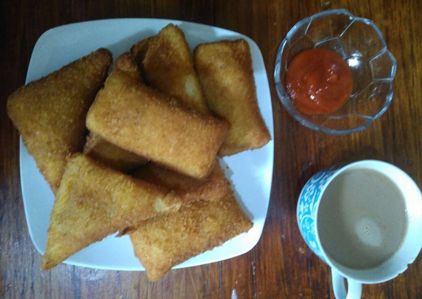 Roti goreng daging cincang