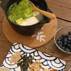 A picture of Yudofu, Japanese silken tofu simmered in konbu dashi - 湯豆腐.