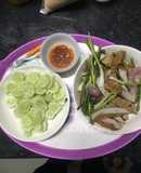 Chả cá hấp chấm mắm gừng