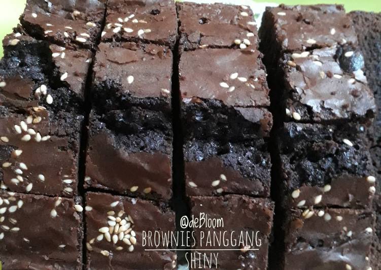 508. Brownies Panggang Shiny #RabuBaru