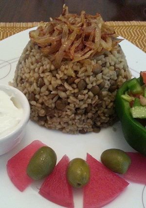 صورة لوصفة مجدرة (اسماء ام فارس)
