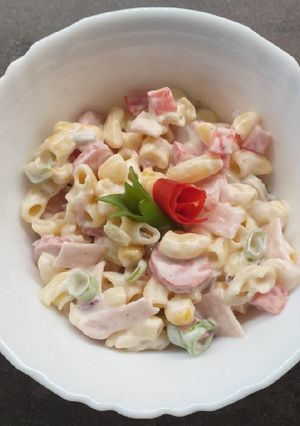 Majonézes tésztasaláta (gluténmentes) recept fotója