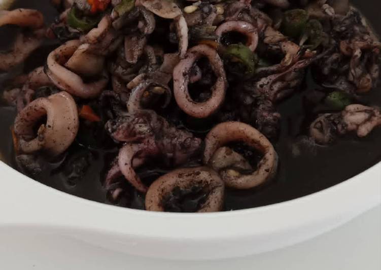 Resep Cumi hitam Lezat