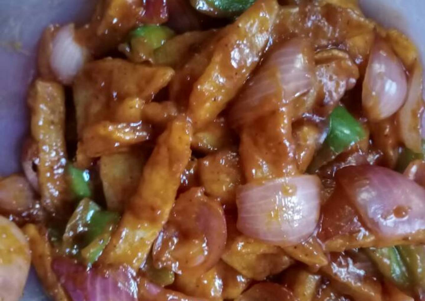 Honey pepper potatoes