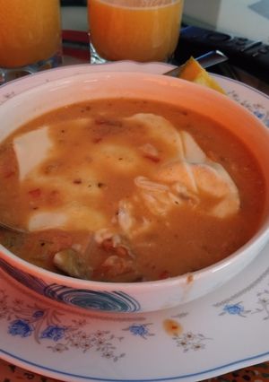 Una foto de Cazuela de mariscos