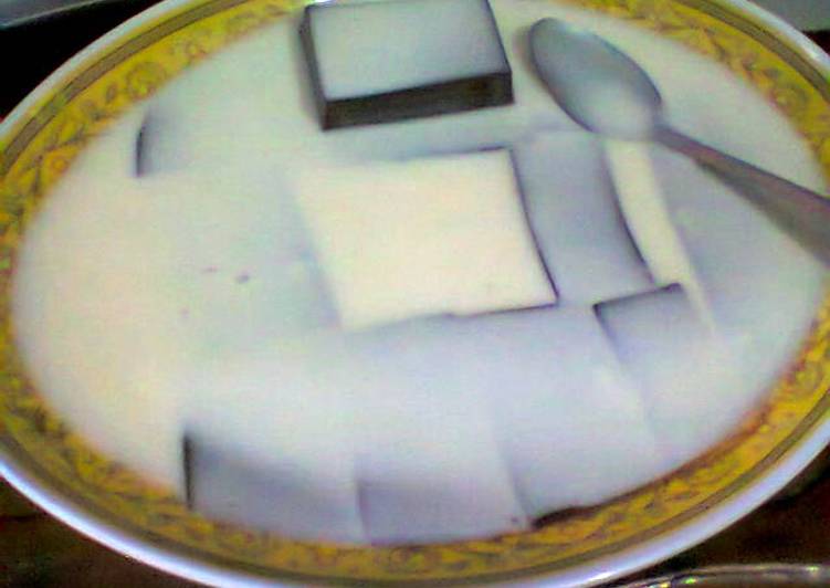 Puding coklat vla vanila simpel