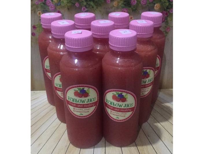 Kiat-kiat mengolah Diet Juice Guava Cherry Watermelon Carrot mantap