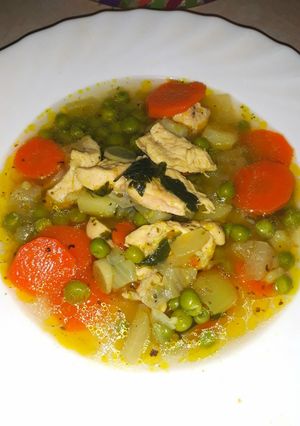 Borsóleves recept fotója