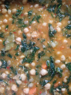 Una foto de Garbanzos con espinacas