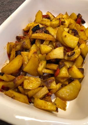 Sült krumplis köret bármilyen húshoz recept fotója