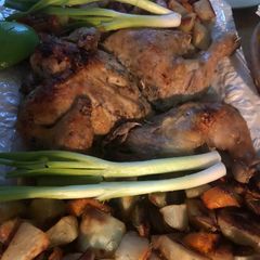 A picture of Chicken and vegetableHealthy and yummy plate for summer.