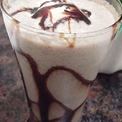 A picture of Oreo ice cream shake.