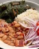 Frejoles con seco de carne