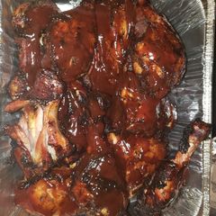 A picture of Oven Jerk BBQ Chicken.