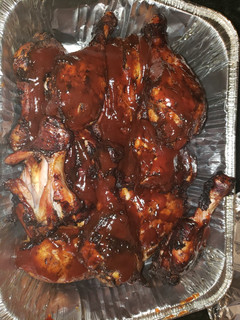 A picture of Oven Jerk BBQ Chicken.