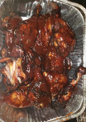 A picture of Oven Jerk BBQ Chicken.