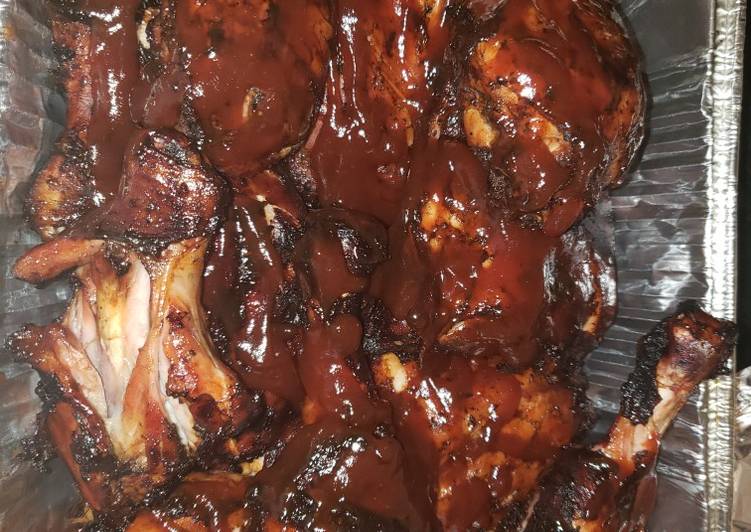 Simple Way to Make Ultimate Oven Jerk BBQ Chicken