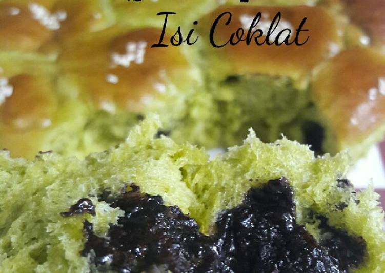 Roti Sobek Pandan Isi Coklat