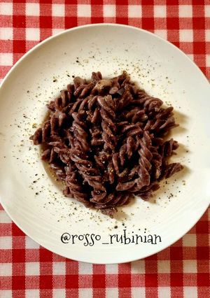 Foto di Fusilli di riso Venere cacio e pepe